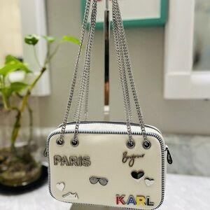 KARL LAGERFELD MEURICE SHOULDER & CROSSBODY. NEW WITH TAG AND DUST BAG 🎁